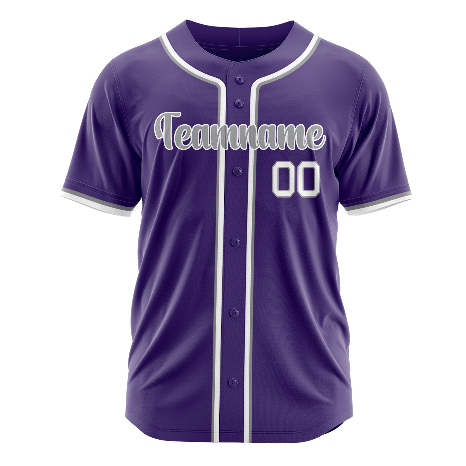 Custom Professional Purple White Baseball Jersey