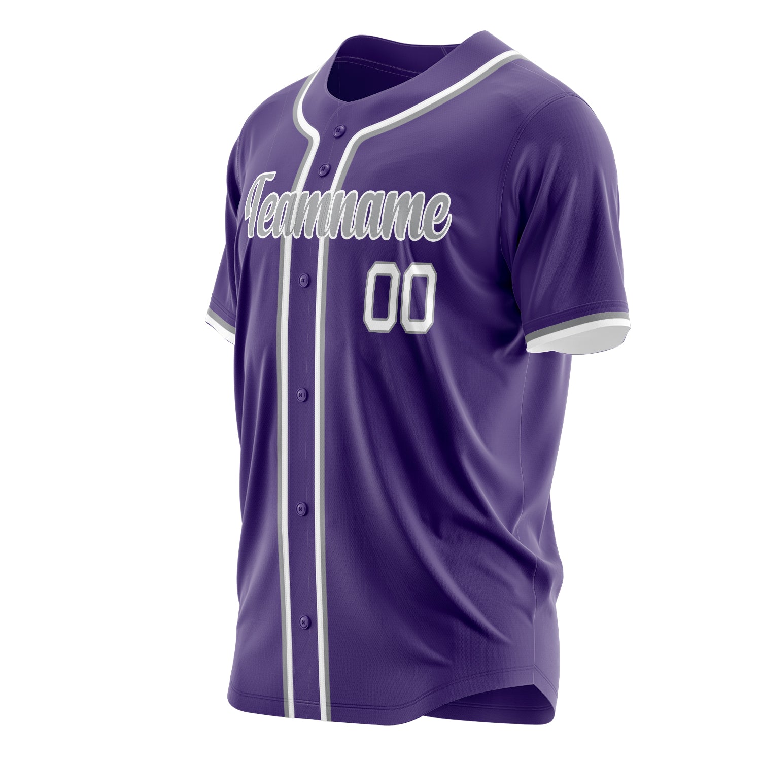 Benutzerdefiniertes Professionelles Lila Weiß Baseballtrikot