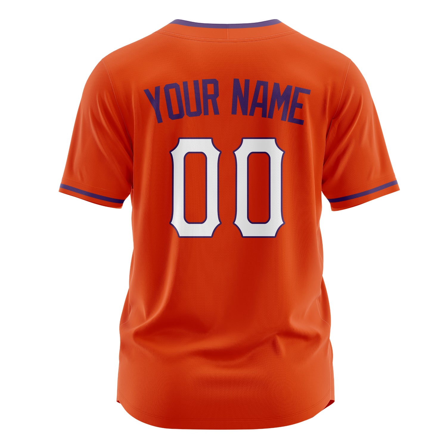 Benutzerdefiniertes Professionelles Orange Weiß Baseballtrikot