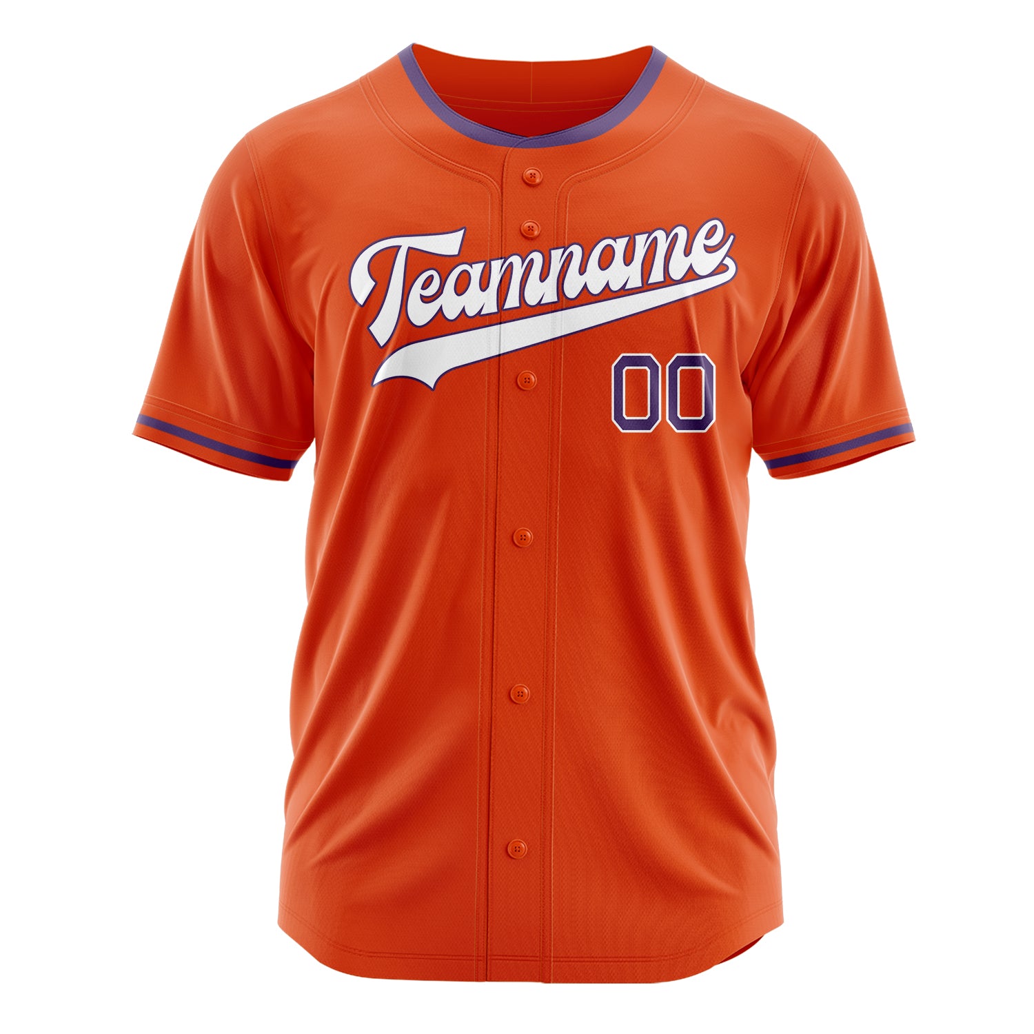 Custom Professional Orange White Baseball Jersey