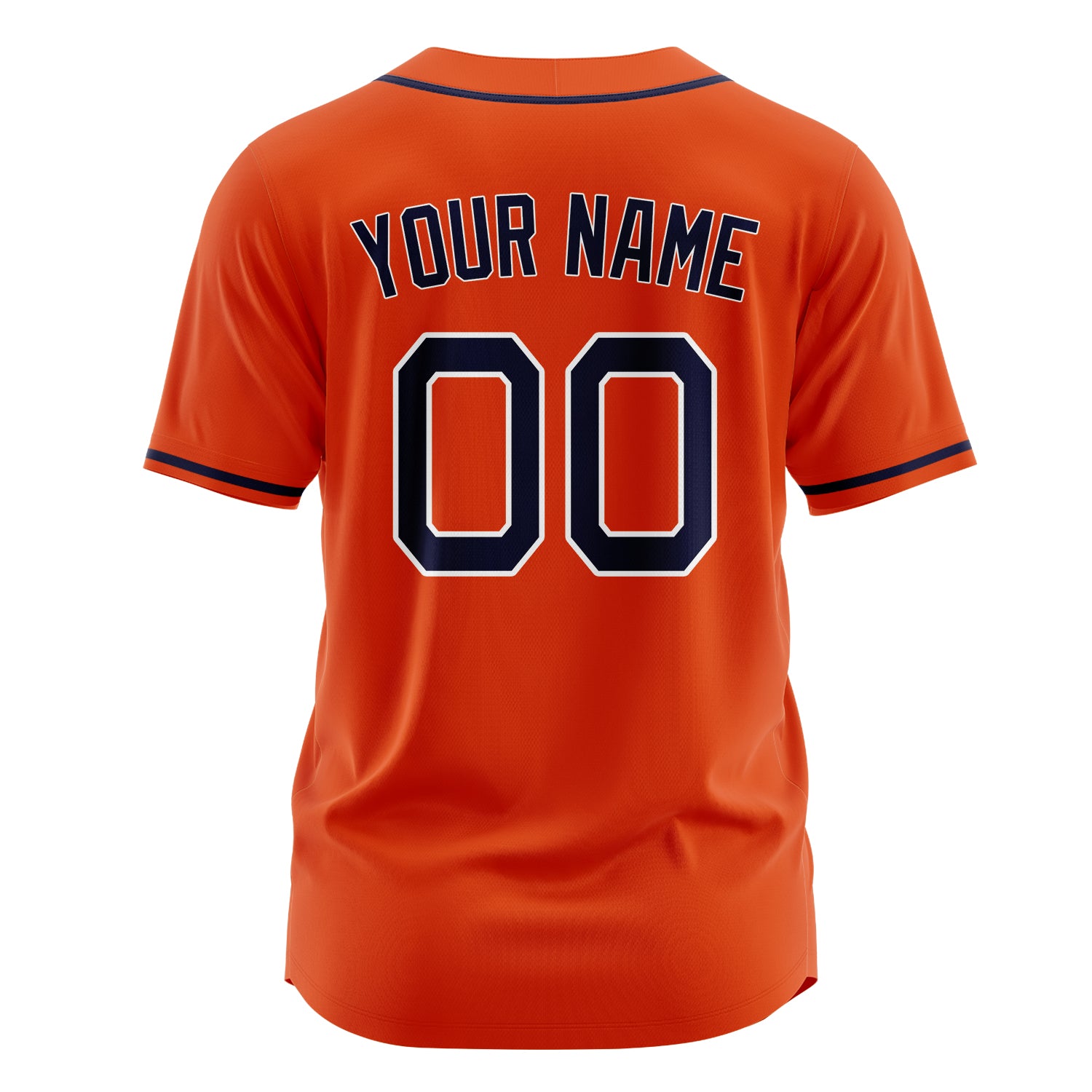 Benutzerdefiniertes Professionelles Orange Schwarz Baseballtrikot
