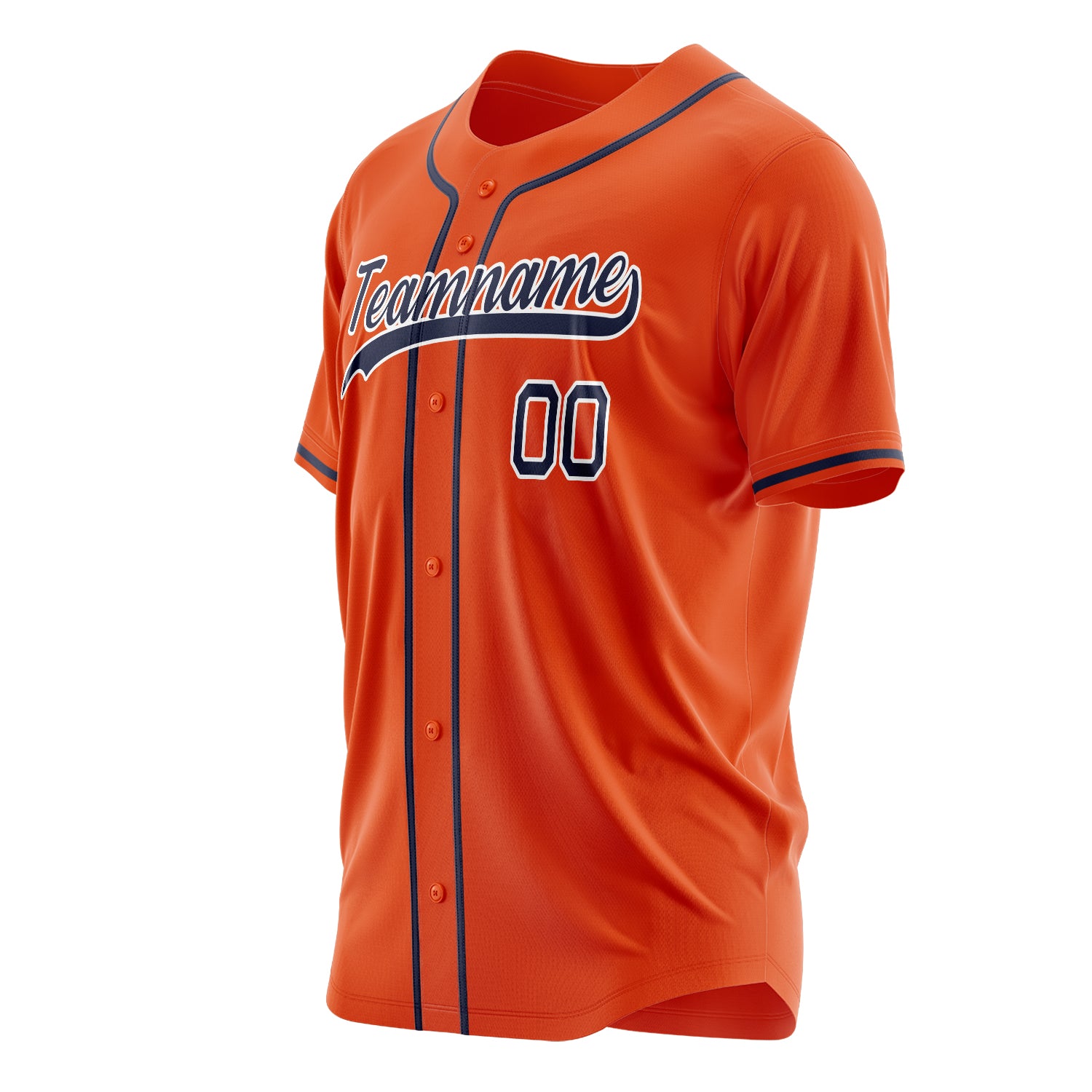 Benutzerdefiniertes Professionelles Orange Schwarz Baseballtrikot