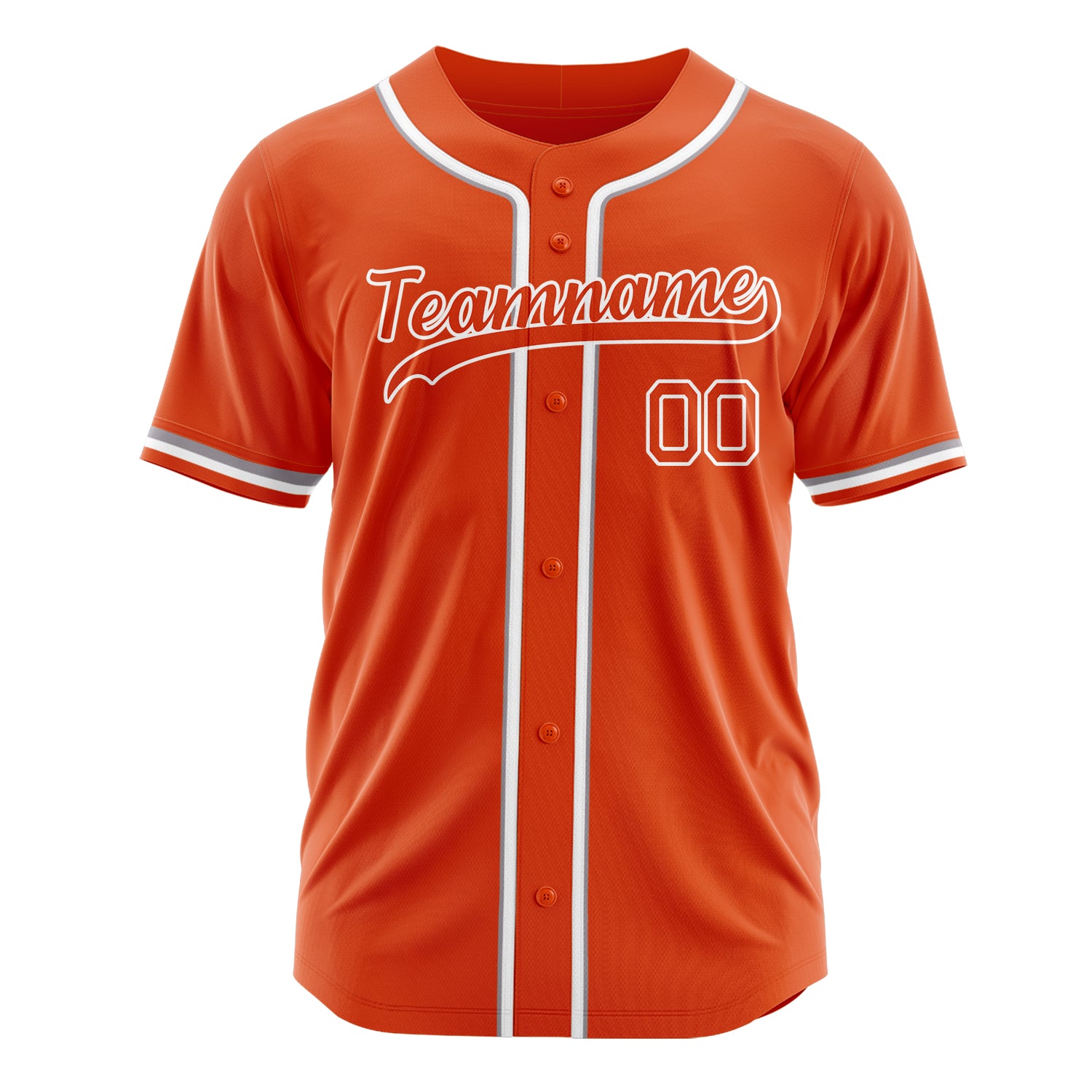 Custom Professional Orange White Baseball Jersey