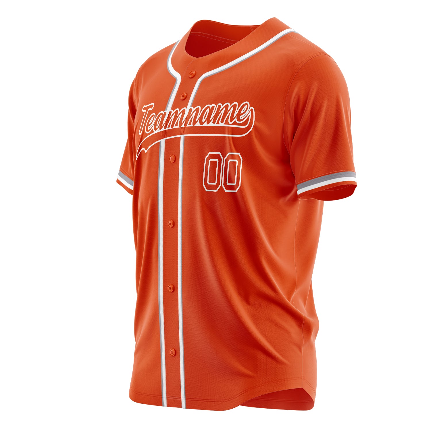 Benutzerdefiniertes Professionelles Orange Weiß Baseballtrikot