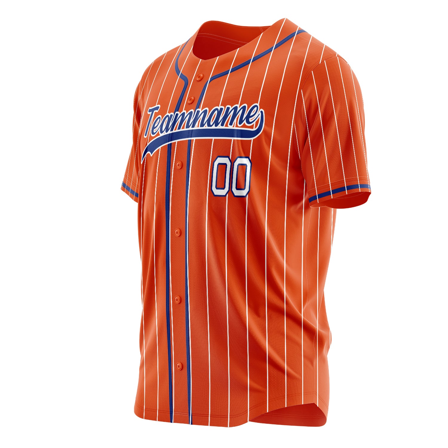 Benutzerdefiniertes Professionelles Orange Königsblau Baseballtrikot