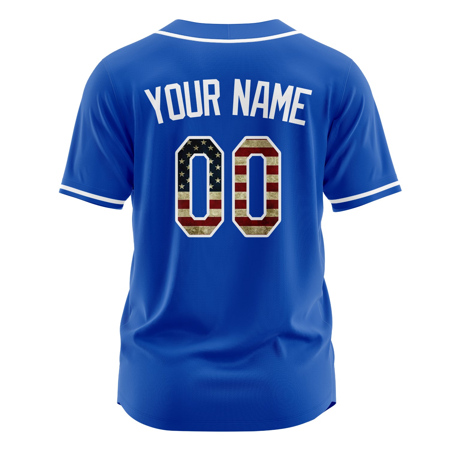 Custom Professional Thunder Blue White Baseball Jersey