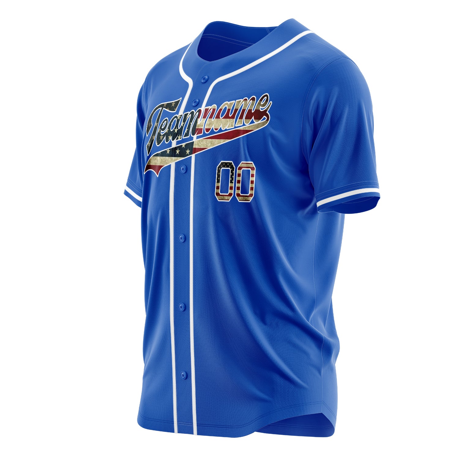 Custom Professional Thunder Blue White Baseball Jersey