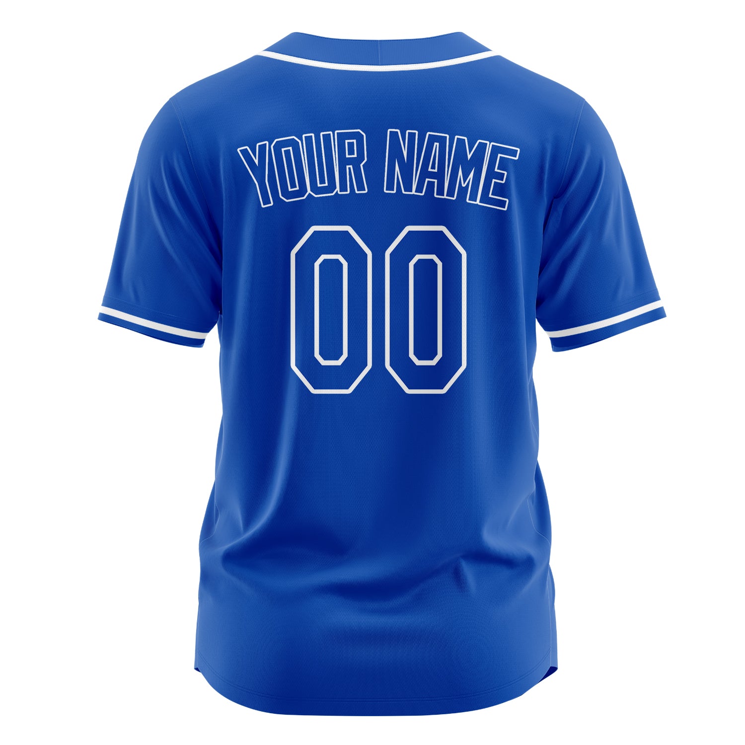 Custom Professional Thunder Blue White Baseball Jersey