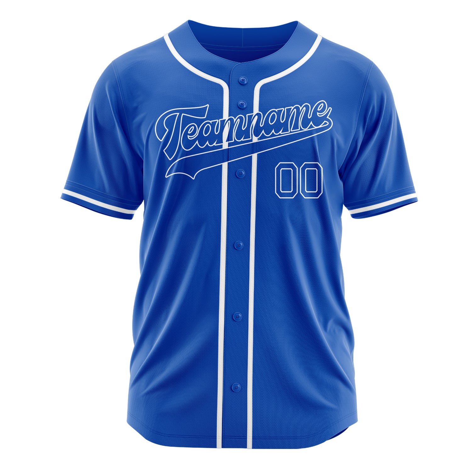 Custom Professional Thunder Blue White Baseball Jersey