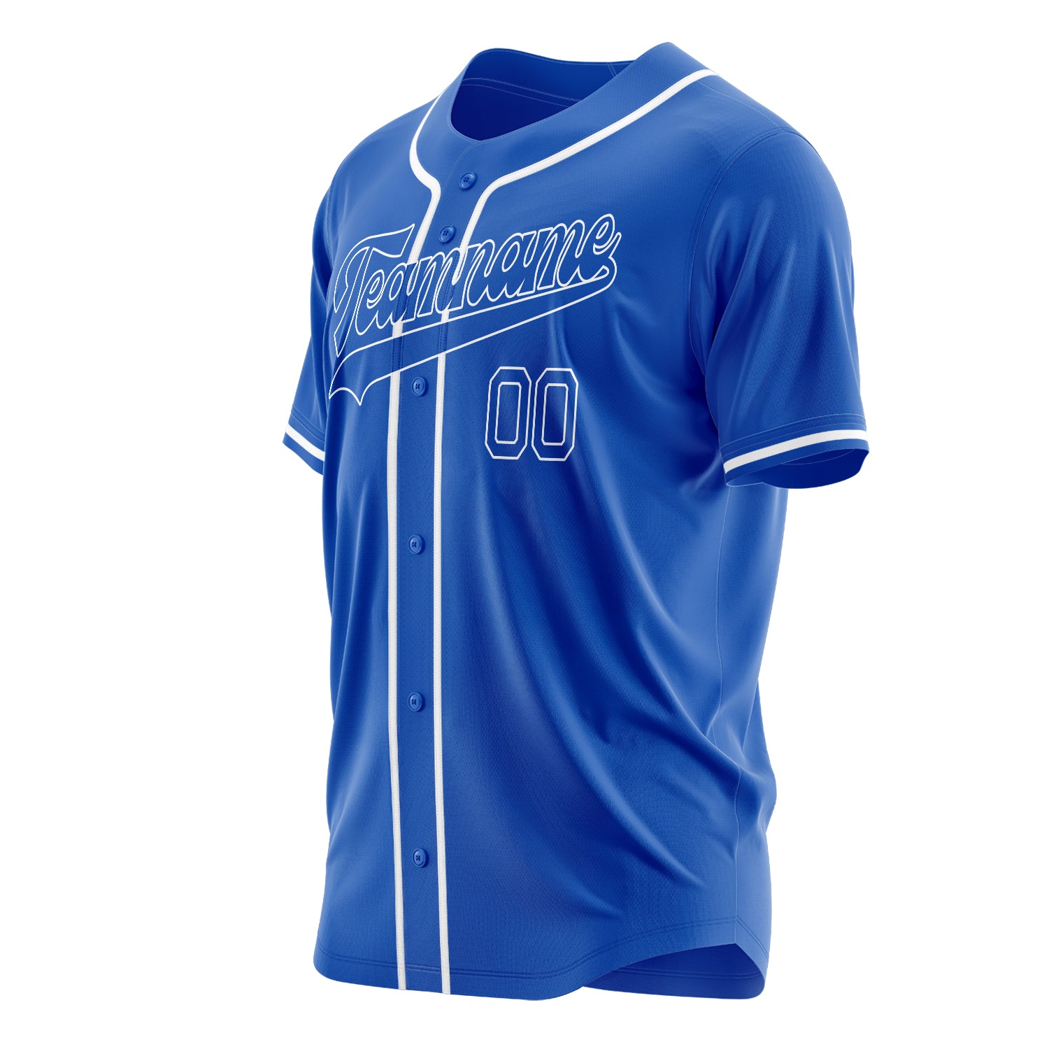 Custom Professional Thunder Blue White Baseball Jersey