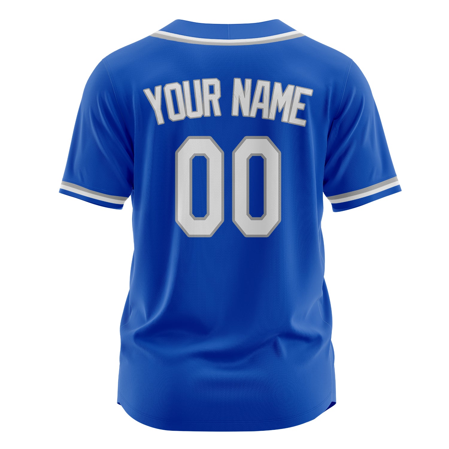 Custom Professional Thunder Blue White Baseball Jersey