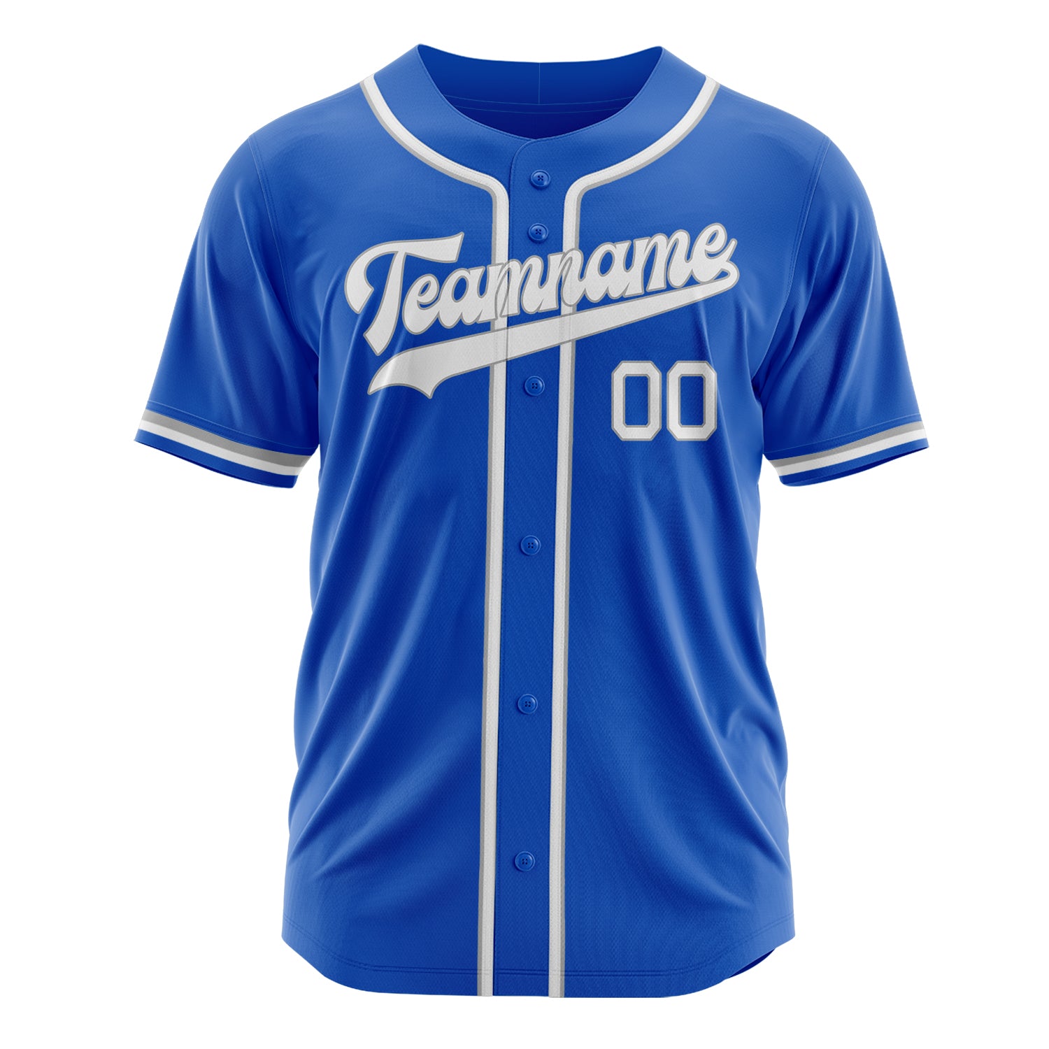 Custom Professional Thunder Blue White Baseball Jersey