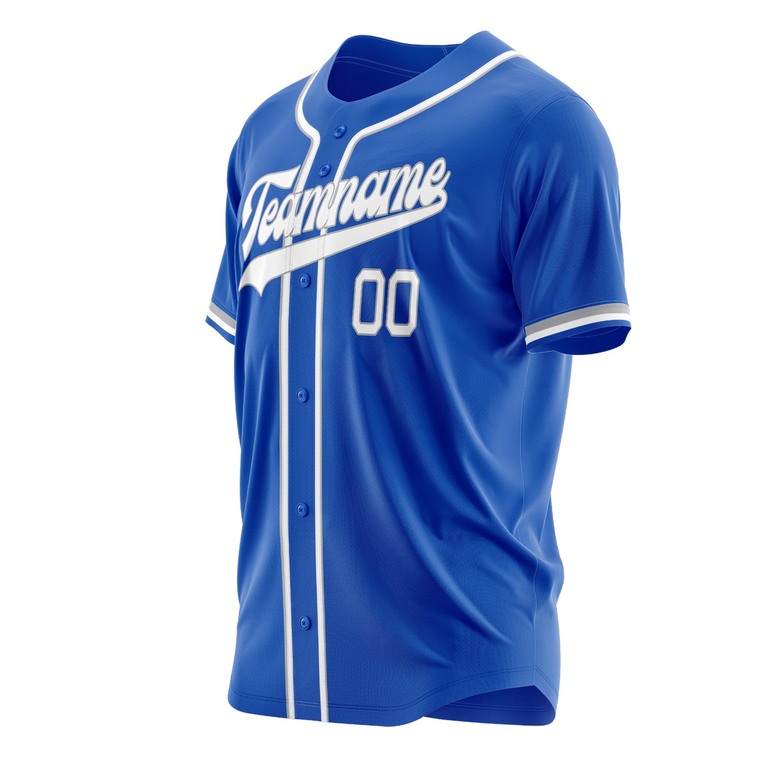 Custom Professional Thunder Blue White Baseball Jersey