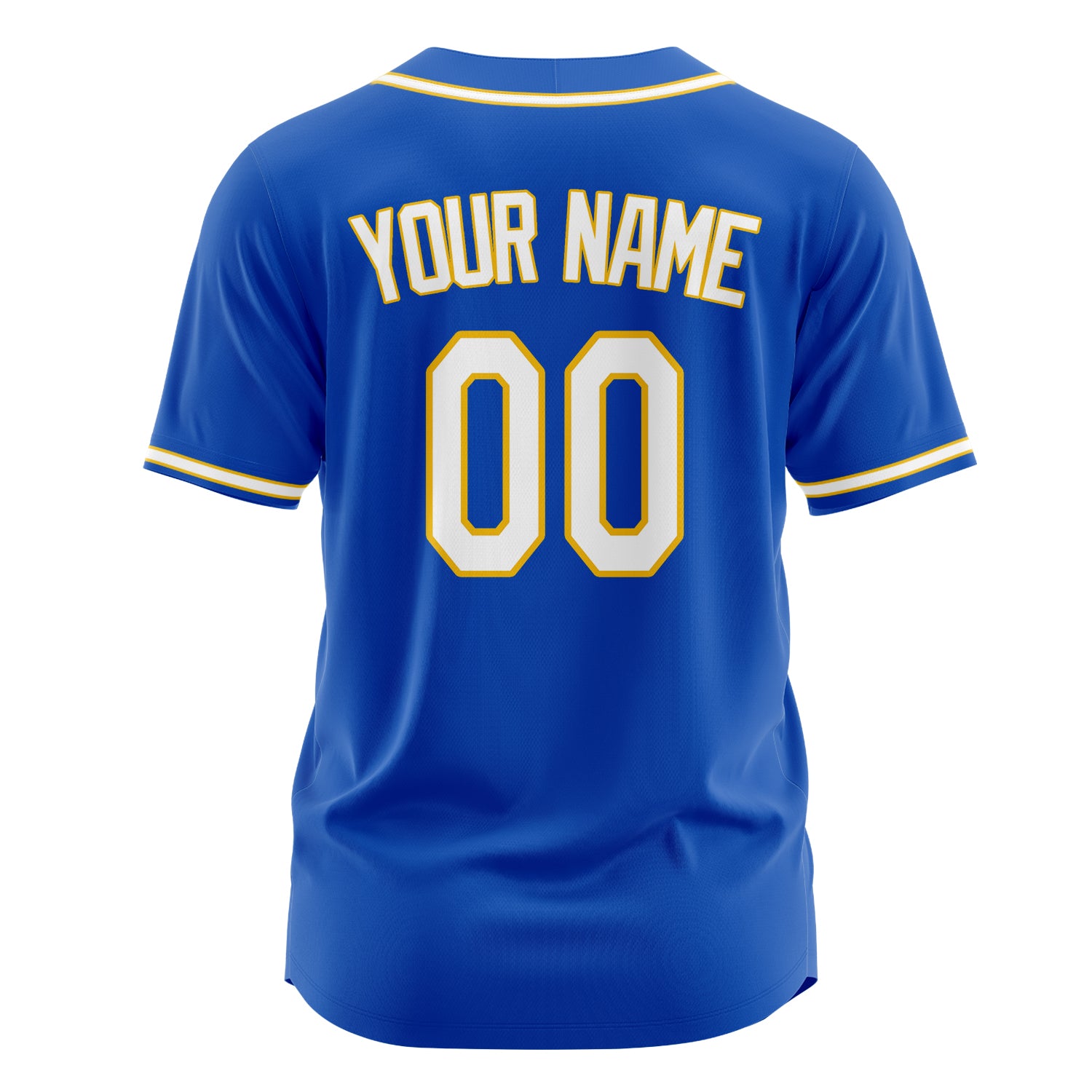 Benutzerdefiniertes Professionelles Donnerblau Weiß Baseballtrikot