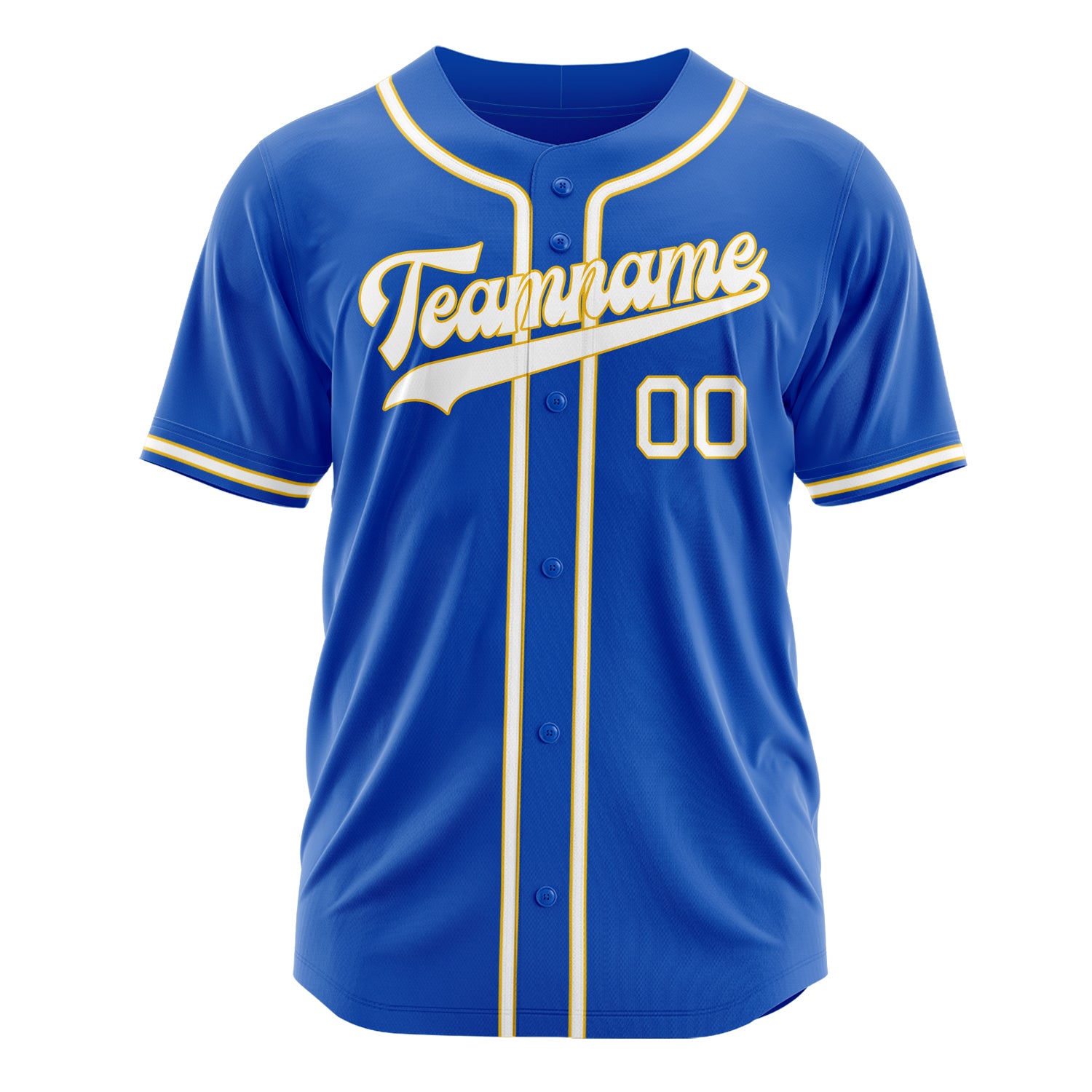 Custom Professional Thunder Blue White Baseball Jersey