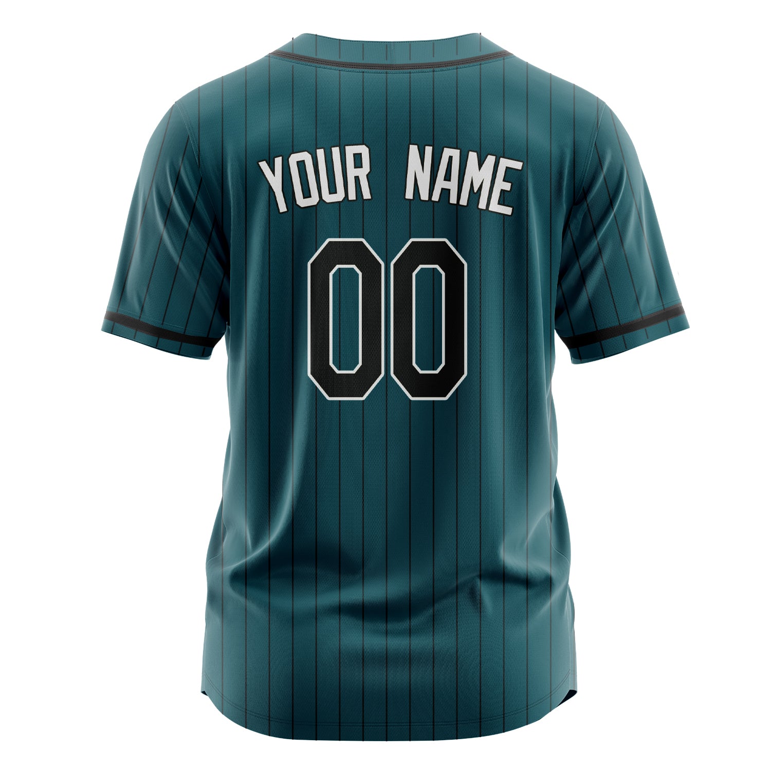 Custom Professional Teal Black Baseball Jersey