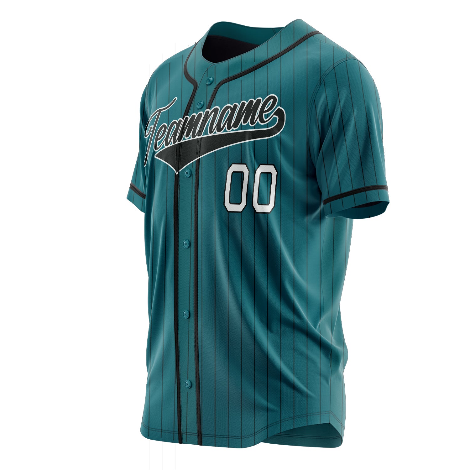 Custom Professional Teal Black Baseball Jersey