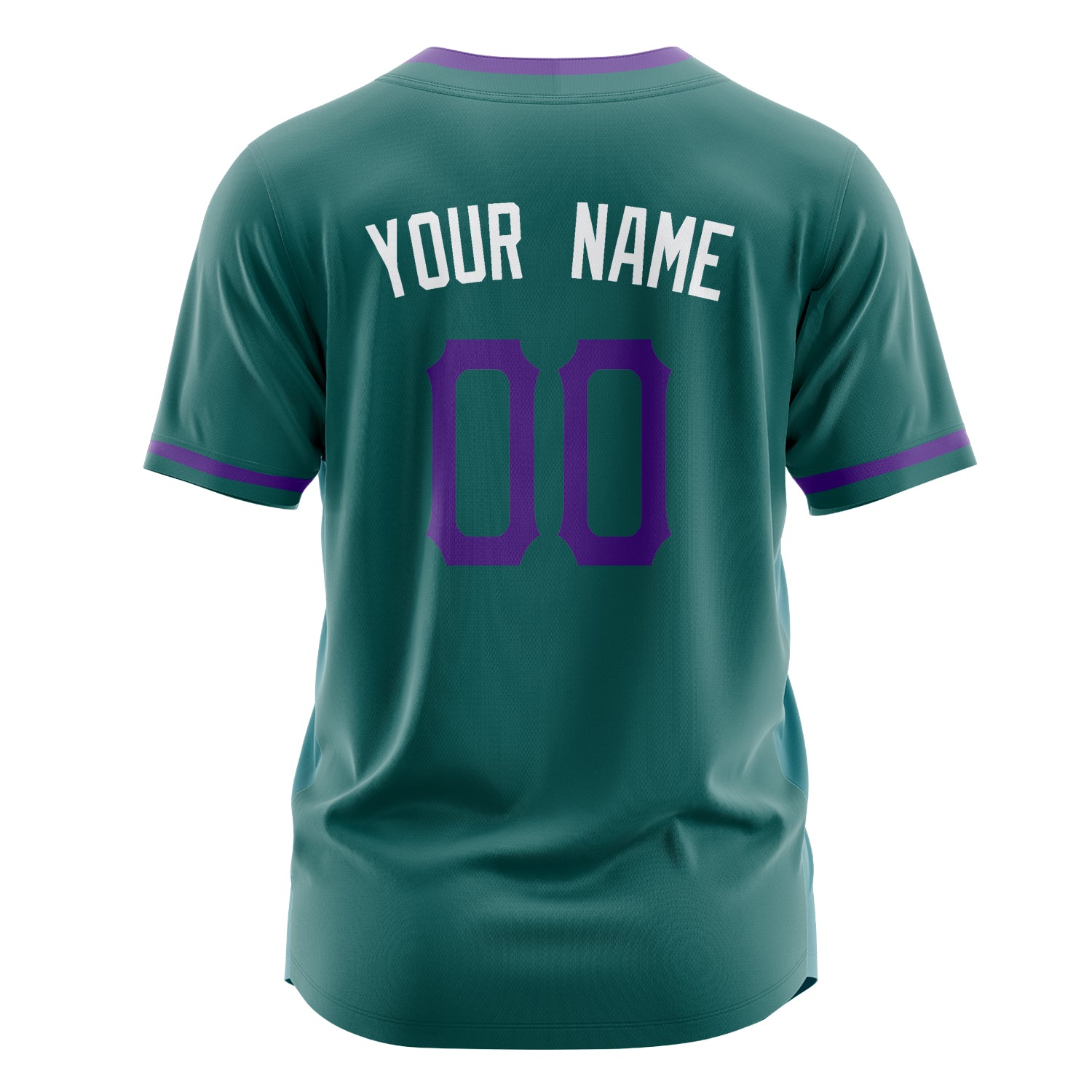 Custom Professional Teal White Baseball Jersey