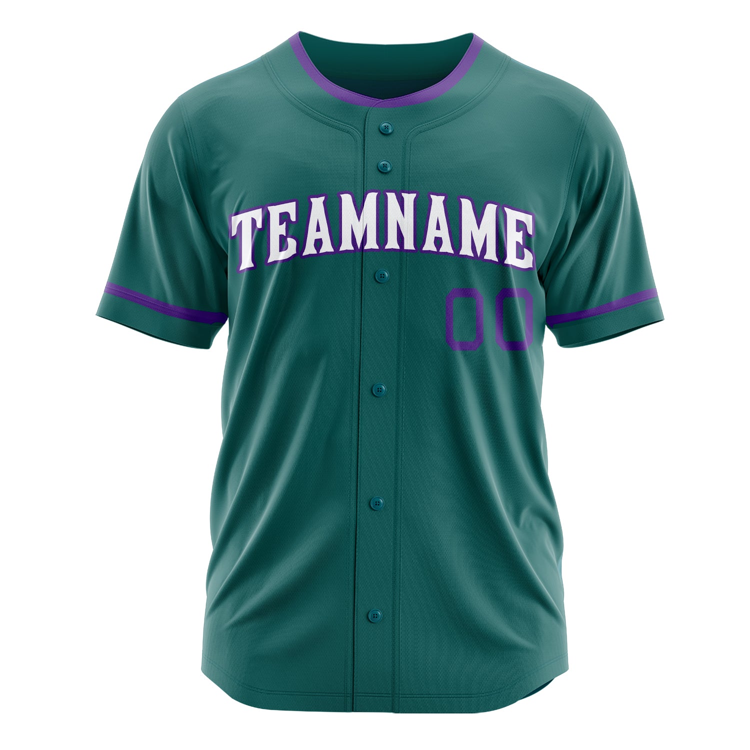 Custom Professional Teal White Baseball Jersey