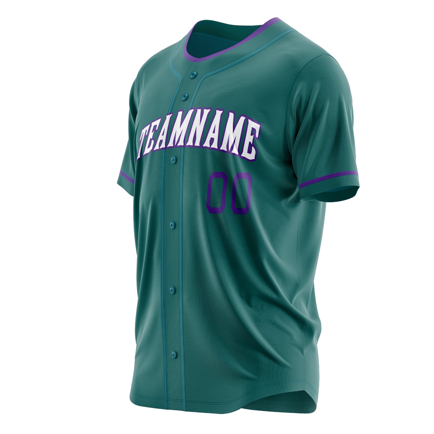 Custom Professional Teal White Baseball Jersey