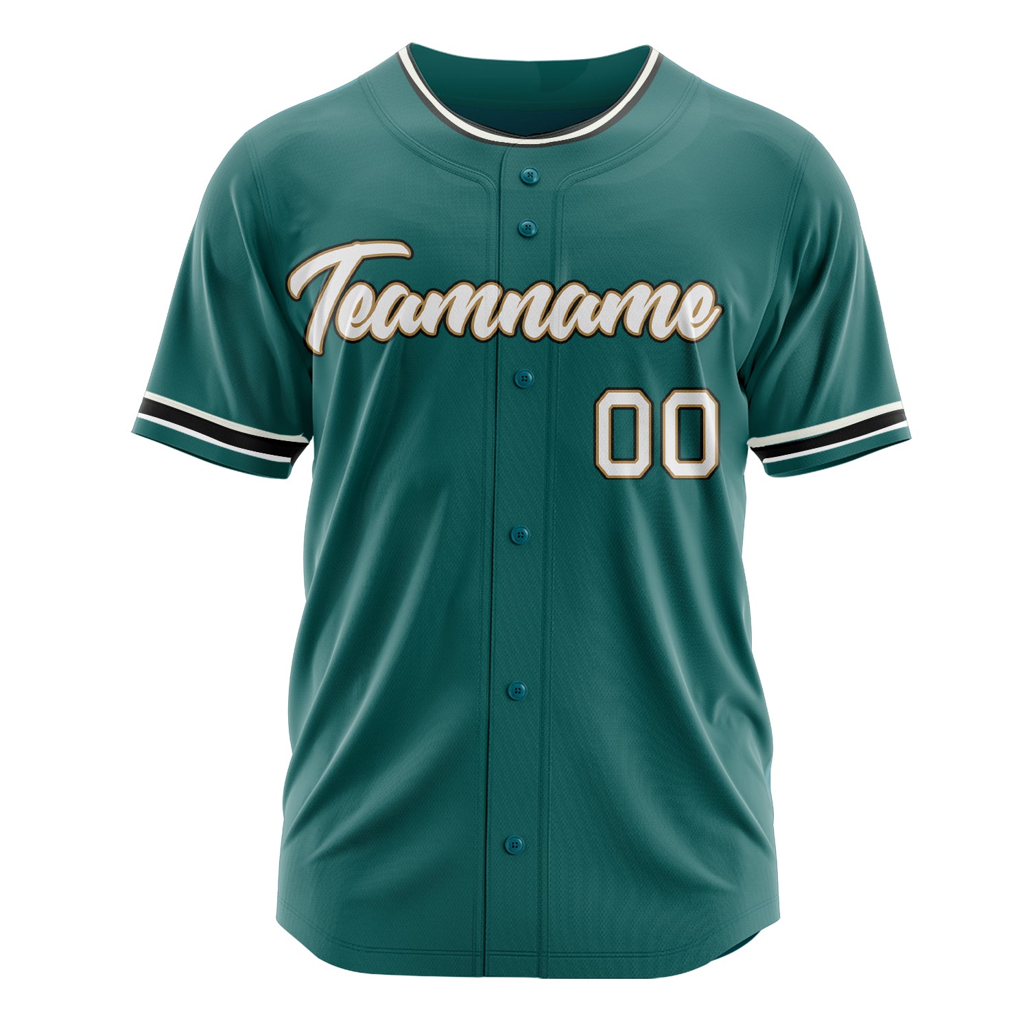 Custom Professional Teal White Baseball Jersey