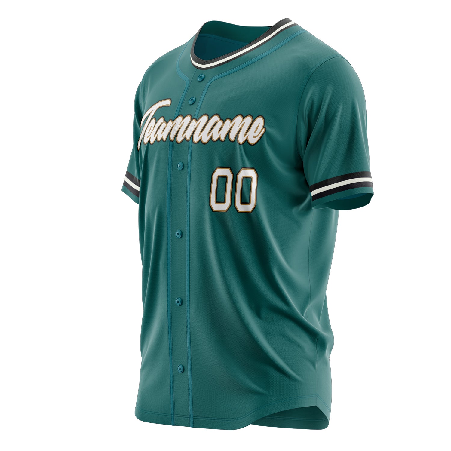 Custom Professional Teal White Baseball Jersey