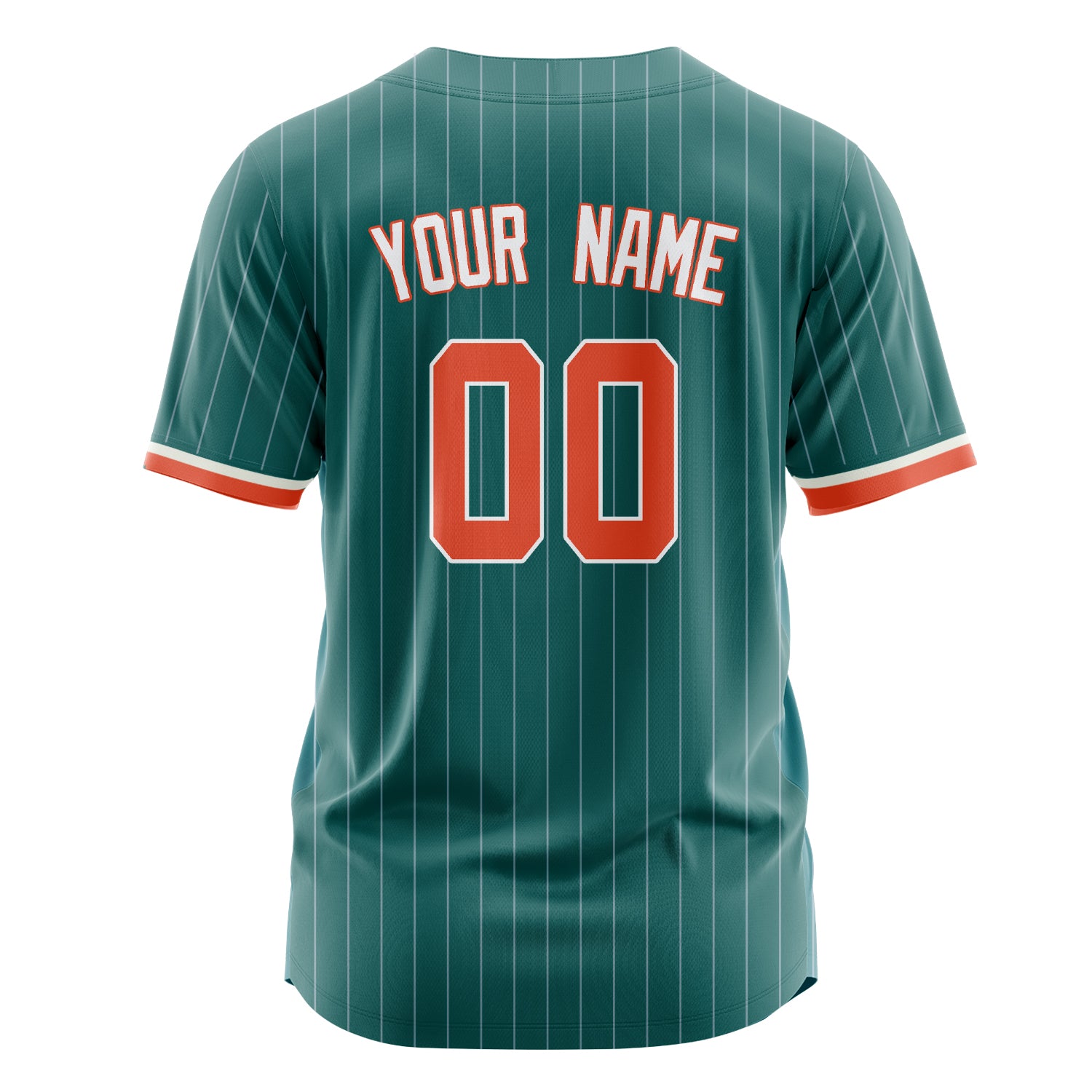Custom Professional Teal Orange Baseball Jersey
