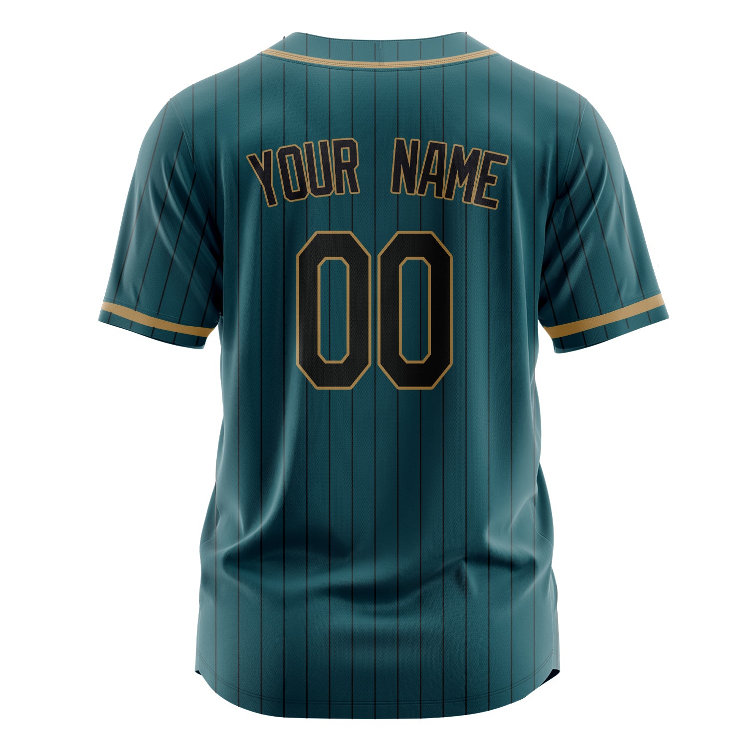 Benutzerdefiniertes Professionelles Blaugrün Schwarz Baseballtrikot