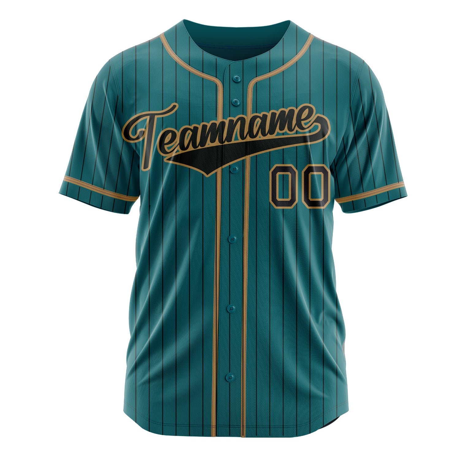 Custom Professional Teal Black Baseball Jersey