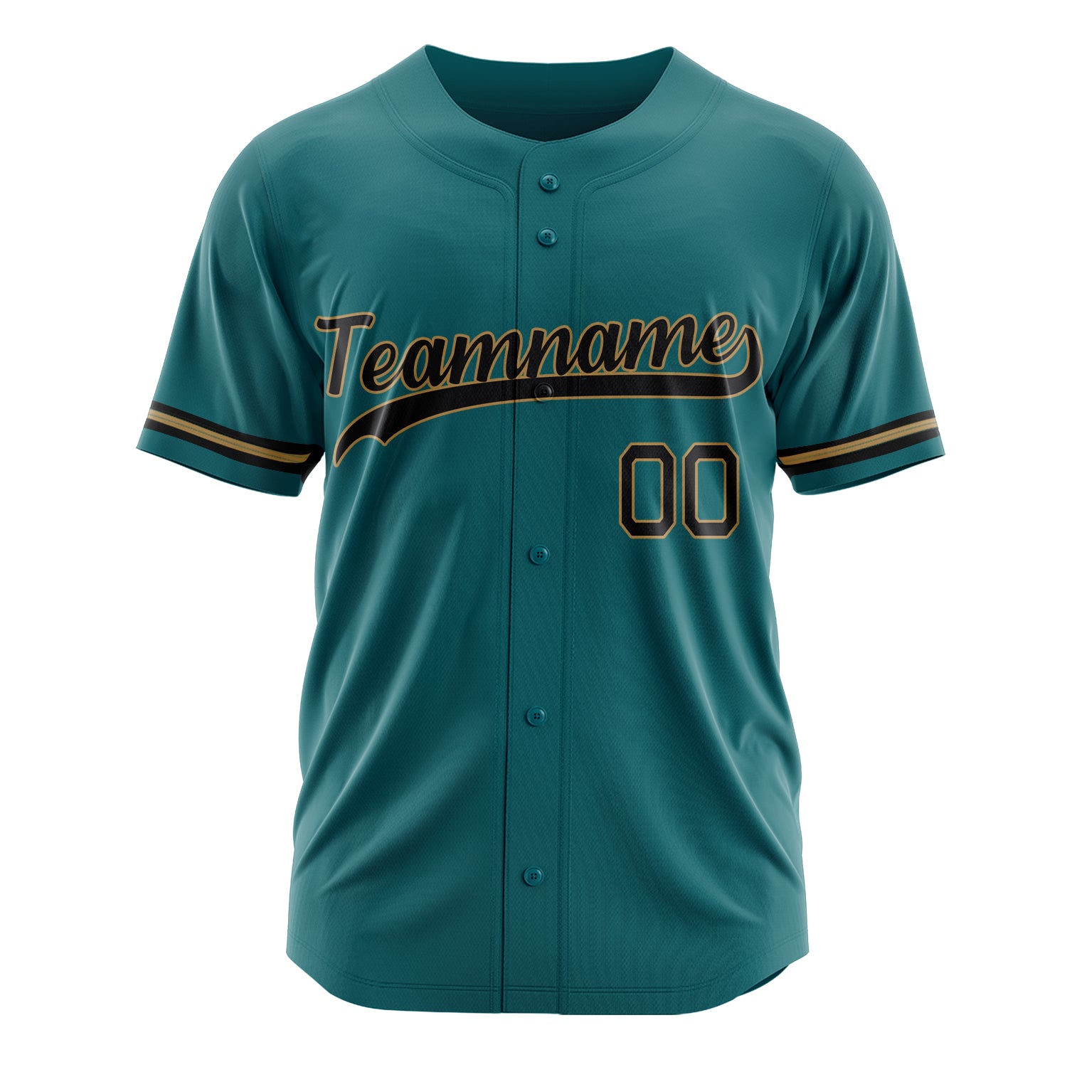 Custom Professional Teal Black Baseball Jersey