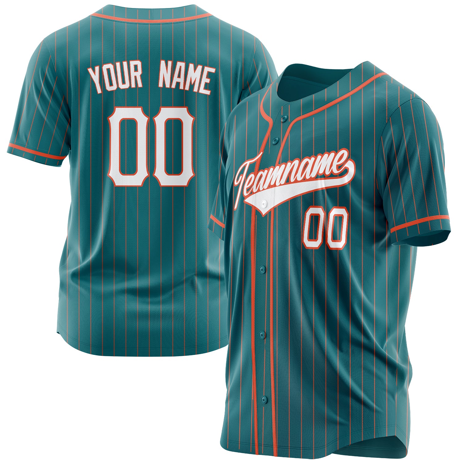 Benutzerdefiniertes Professionelles Blaugrün Weiß Baseballtrikot BB03240609YX457