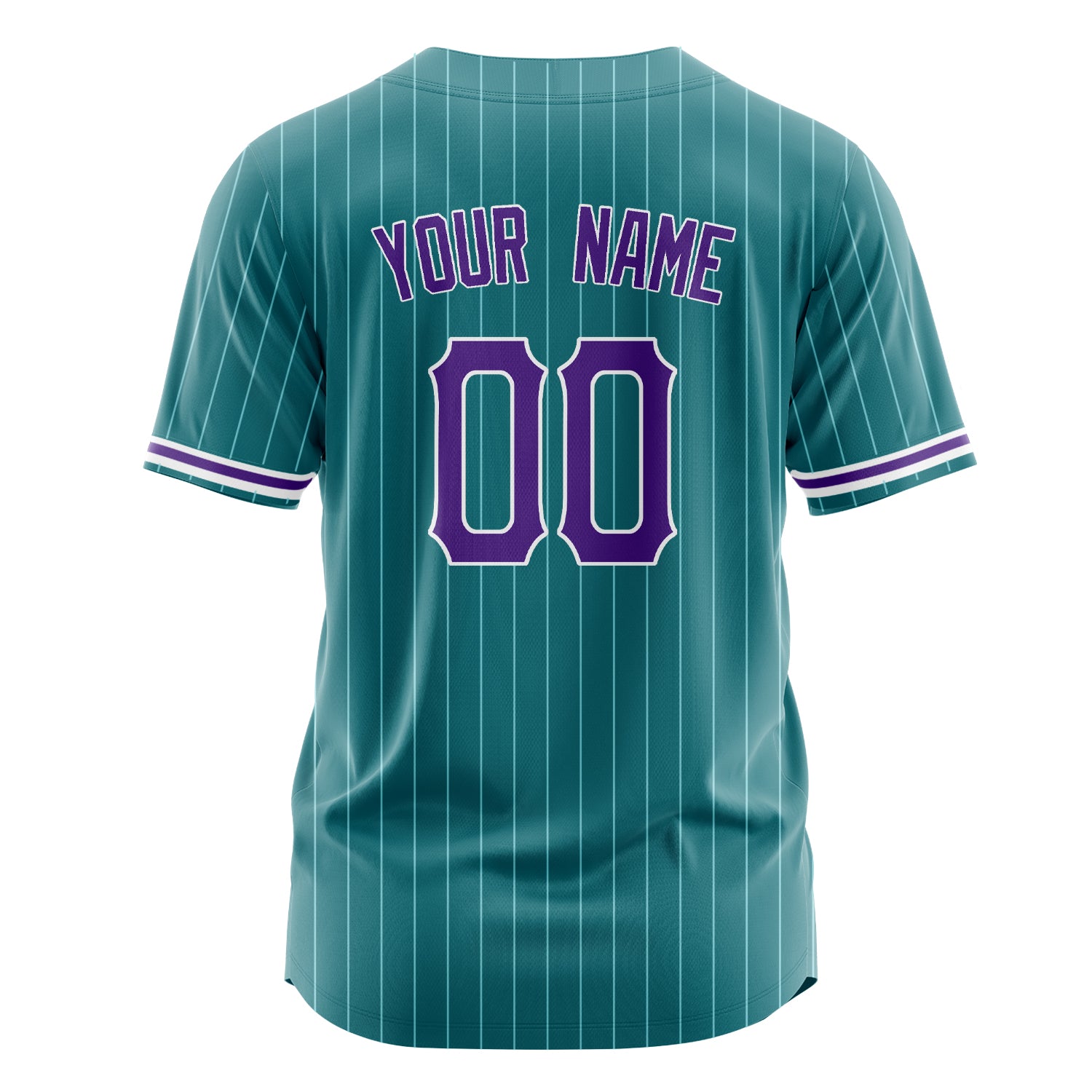 Custom Professional Teal Purple Baseball Jersey