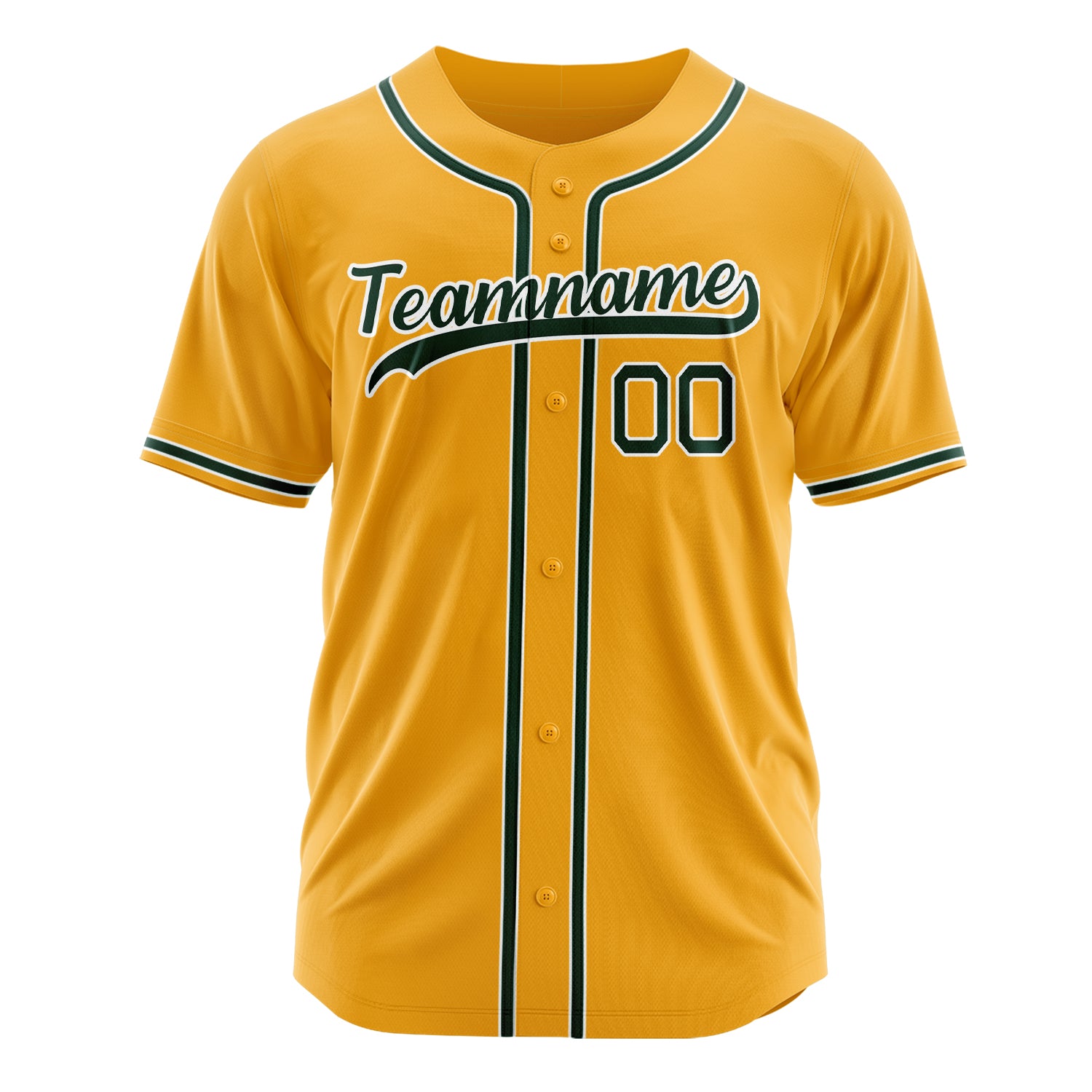 Custom Professional Gold Black Baseball Jersey