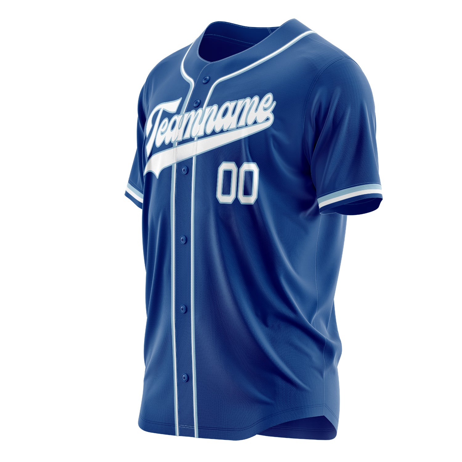 Custom Professional Royal Blue White Baseball Jersey