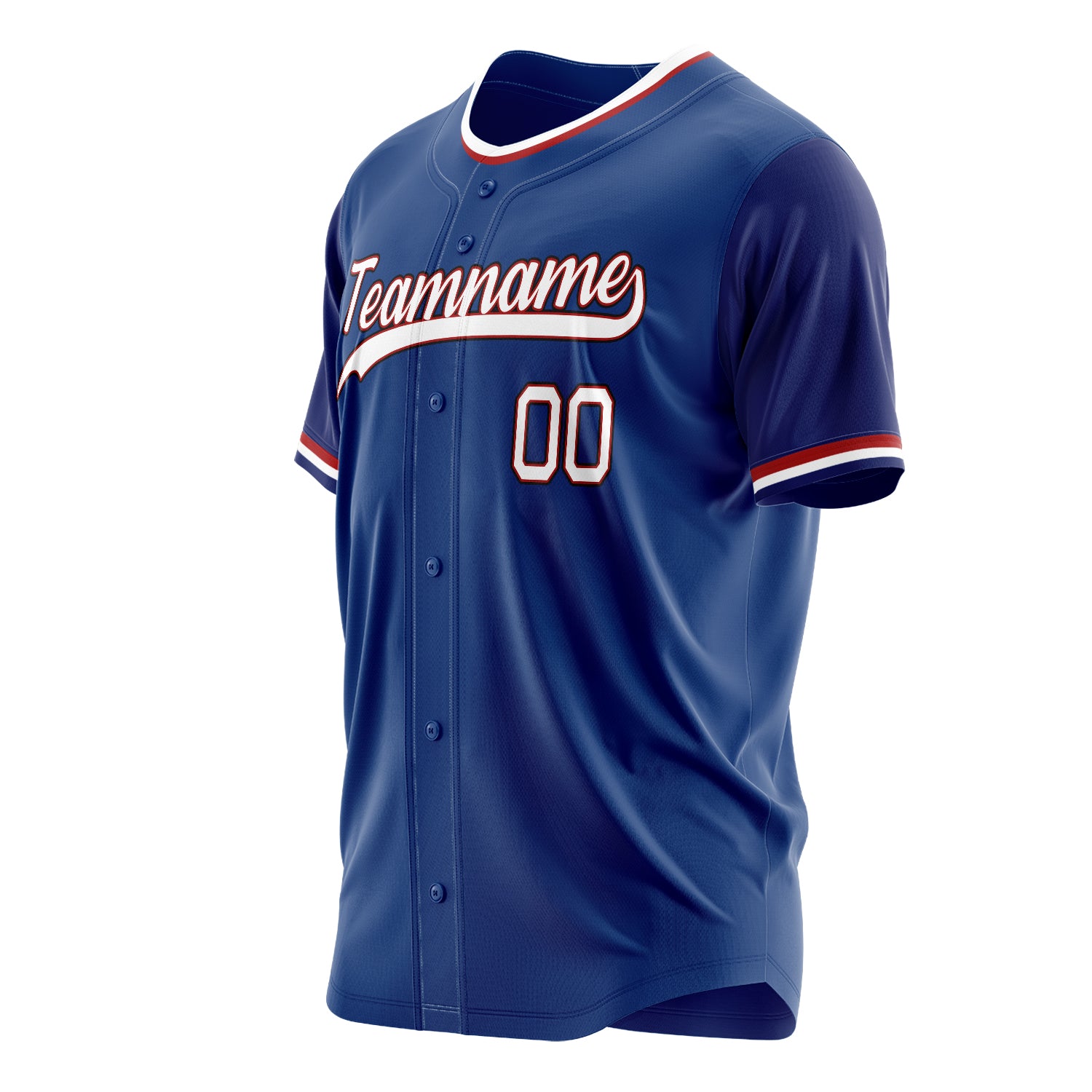 Custom Professional Royal Blue White Baseball Jersey