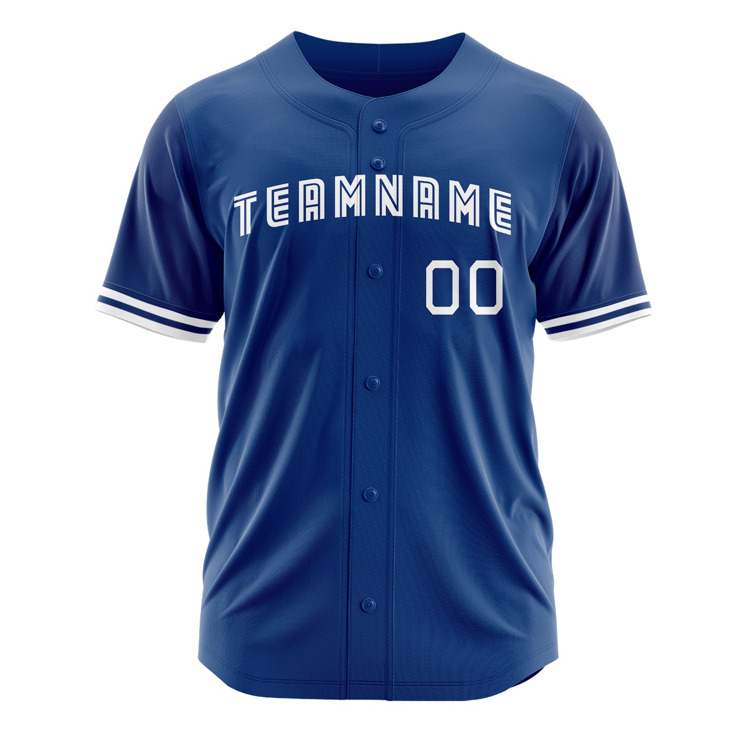 Custom Professional Royal Blue White Baseball Jersey