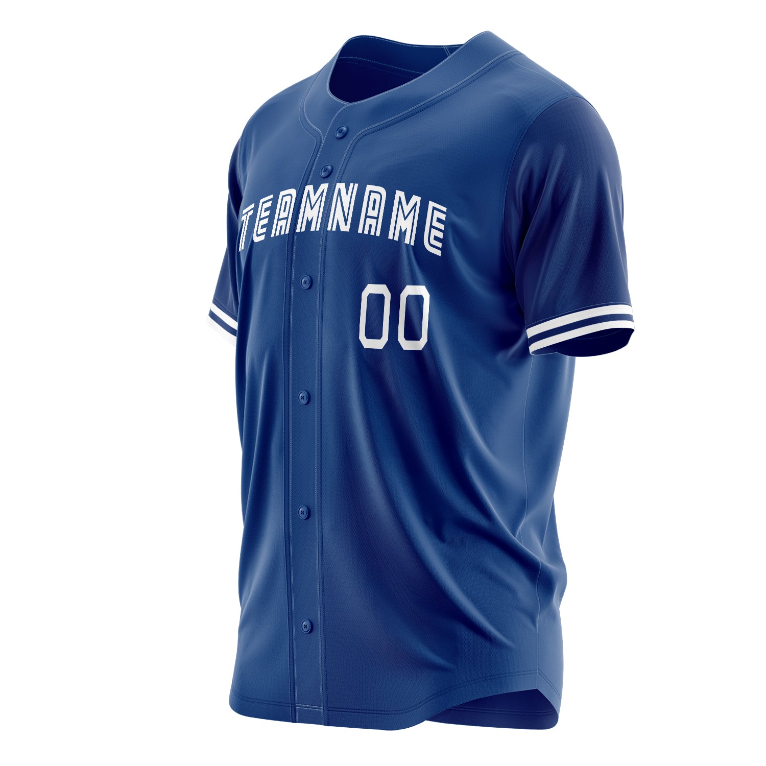 Custom Professional Royal Blue White Baseball Jersey