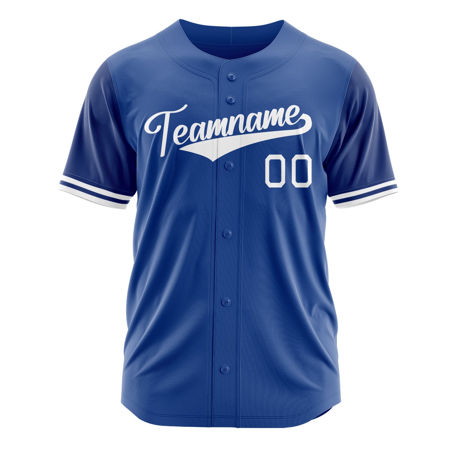 Custom Professional Royal Blue White Baseball Jersey