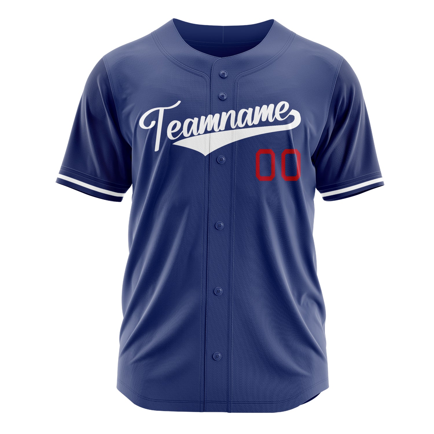Custom Professional Royal Blue White Baseball Jersey