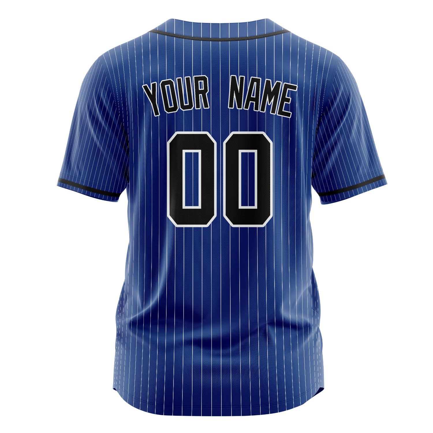 Custom Professional Royal Blue Black Baseball Jersey