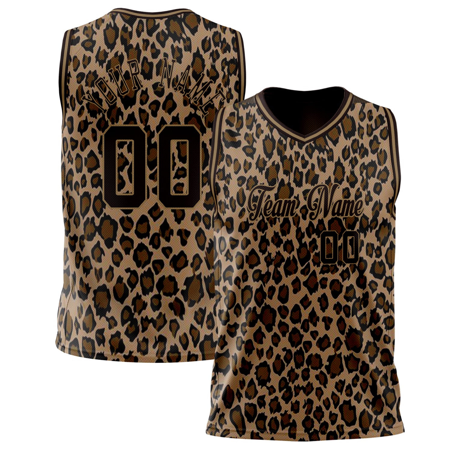 Benutzerdefiniertes Professionelles Braun Altgold Basketballtrikot BS02240626CS043