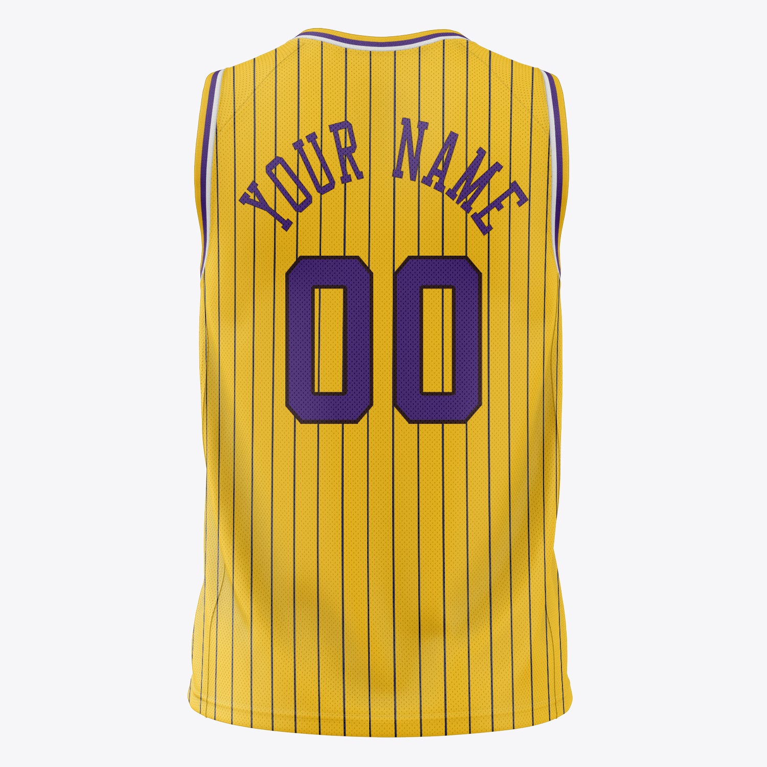 Custom Professional Gold Purple Basketball Jersey