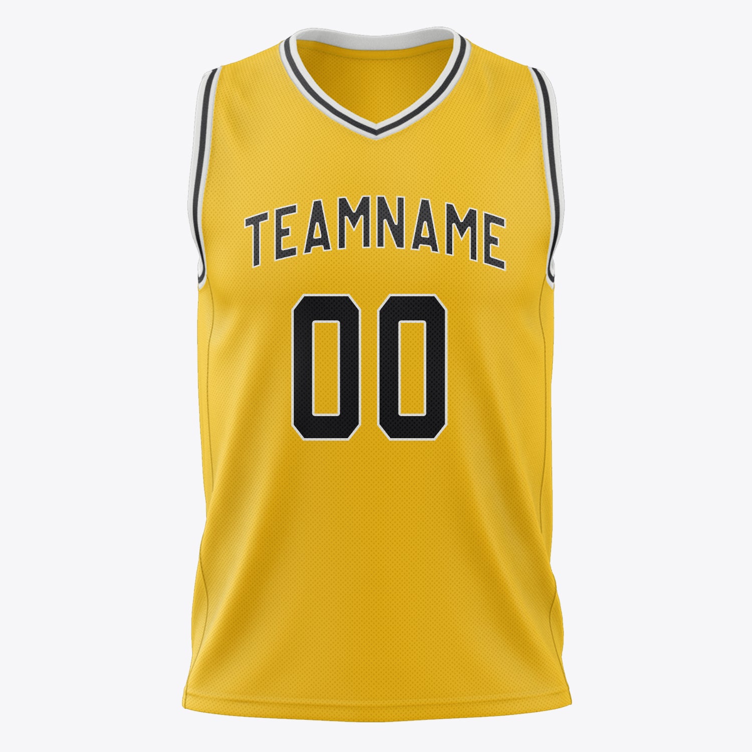 Custom Professional Gold Black Basketball Jersey