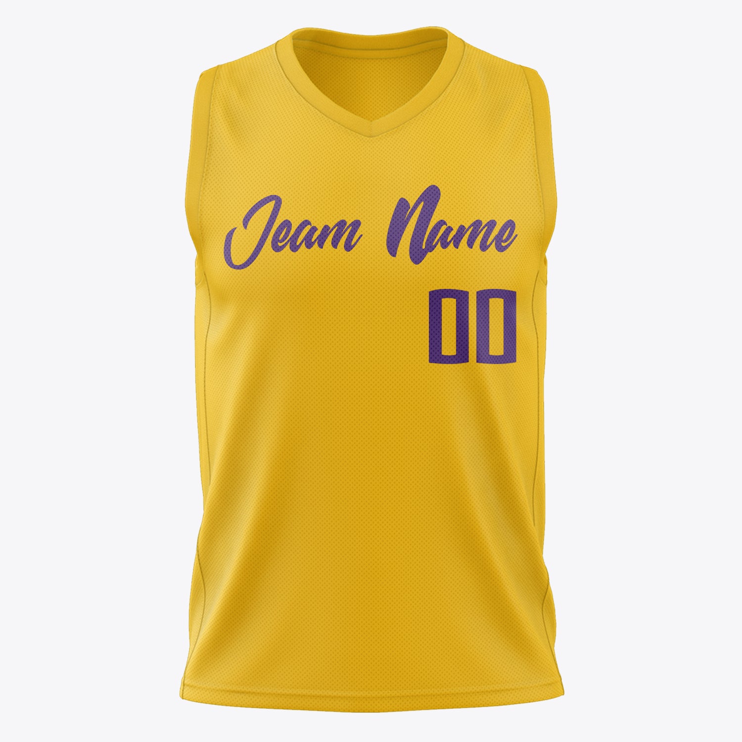 Custom Professional Gold Purple Basketball Jersey