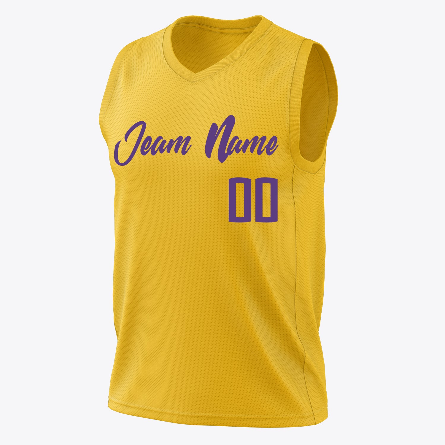 Custom Professional Gold Purple Basketball Jersey