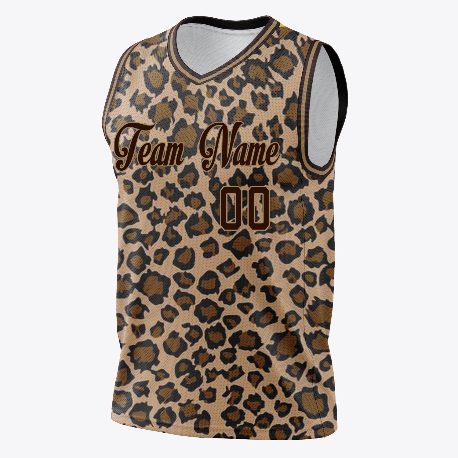 Benutzerdefiniertes Professionelles Braun Schwarz Basketballtrikot