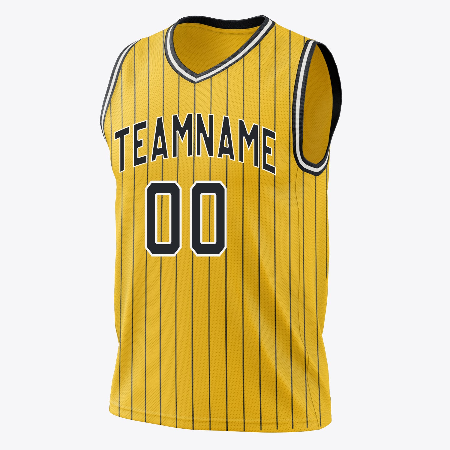 Custom Professional Gold Black Basketball Jersey