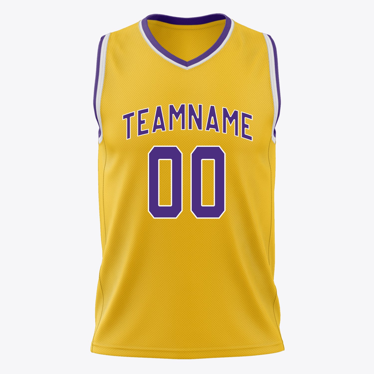 Custom Professional Gold Purple Basketball Jersey