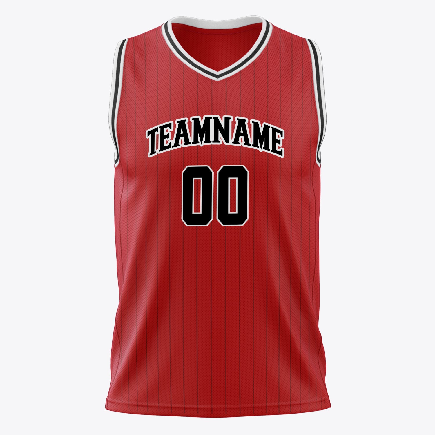 Benutzerdefiniertes Professionelles Rot Schwarz Basketballtrikot