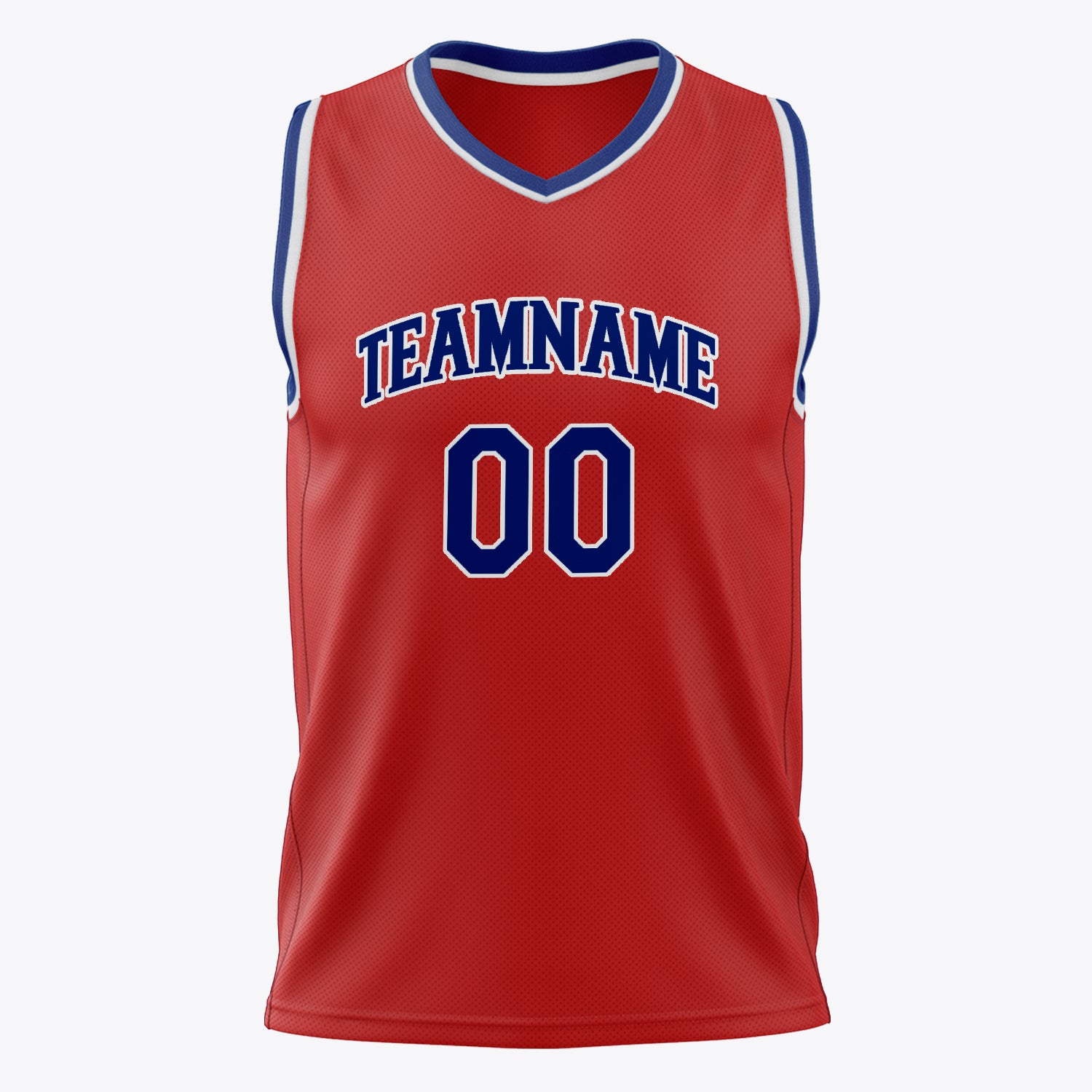 Custom Professional Red Royal Blue Basketball Jersey